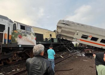 Kecelakaan kereta api.