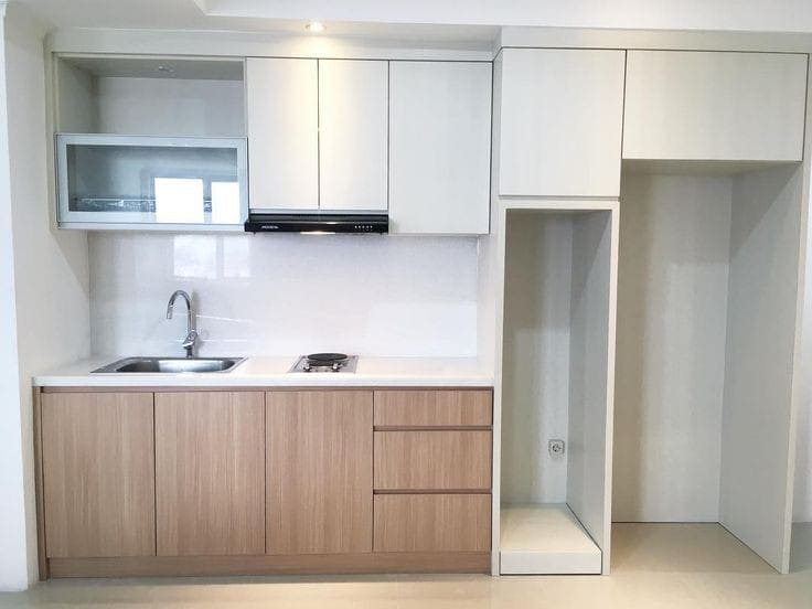 7 Rekomendasi Model Kitchen Set Minimalis Dapur Kecil: Mungil tapi Modern dan Kekinian 3 Kitchen set minimalis dapur kecil 2024.