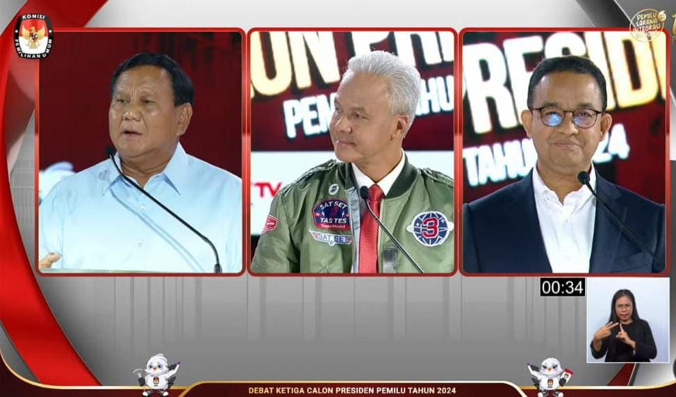 Poin Menarik Debat Capres Ketiga 2024, Masalah Pertahanan Negara Bikin Suasana Panas 1 Debat capres.