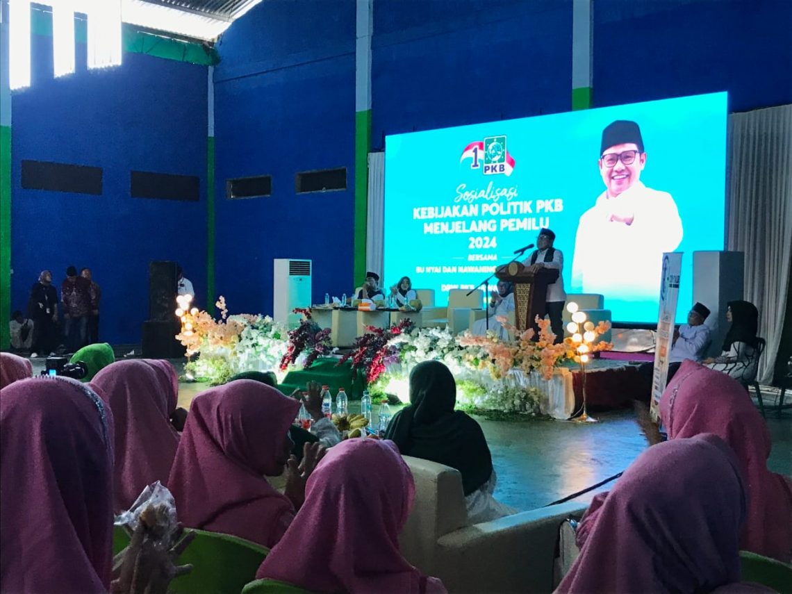 Dukungan Pilbup Mojokerto 2024, DPC PKB Kabupaten Mojokerto Masih Wait and See 1 Cawapres Abdul Muhaimin Iskandar saat berkunjung ke Mojokerto untuk kampanye perdana. Foto: Hanif Nanda/Tugu Jatim