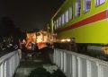 Jalur Rel Stasiun Tanggulangin Sidoarjo Sudah Bisa Dilewati Usai KA Pandalungan Anjlok