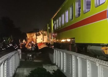 Jalur Rel Stasiun Tanggulangin Sidoarjo Sudah Bisa Dilewati Usai KA Pandalungan Anjlok