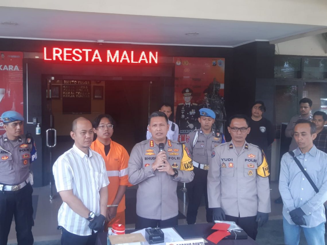Kapolresta Malang Kota, Kombes Pol Budi Hermanto mengultimatum tiga petinggi BEM. Foto: M Sholeh/Tugu Jatim