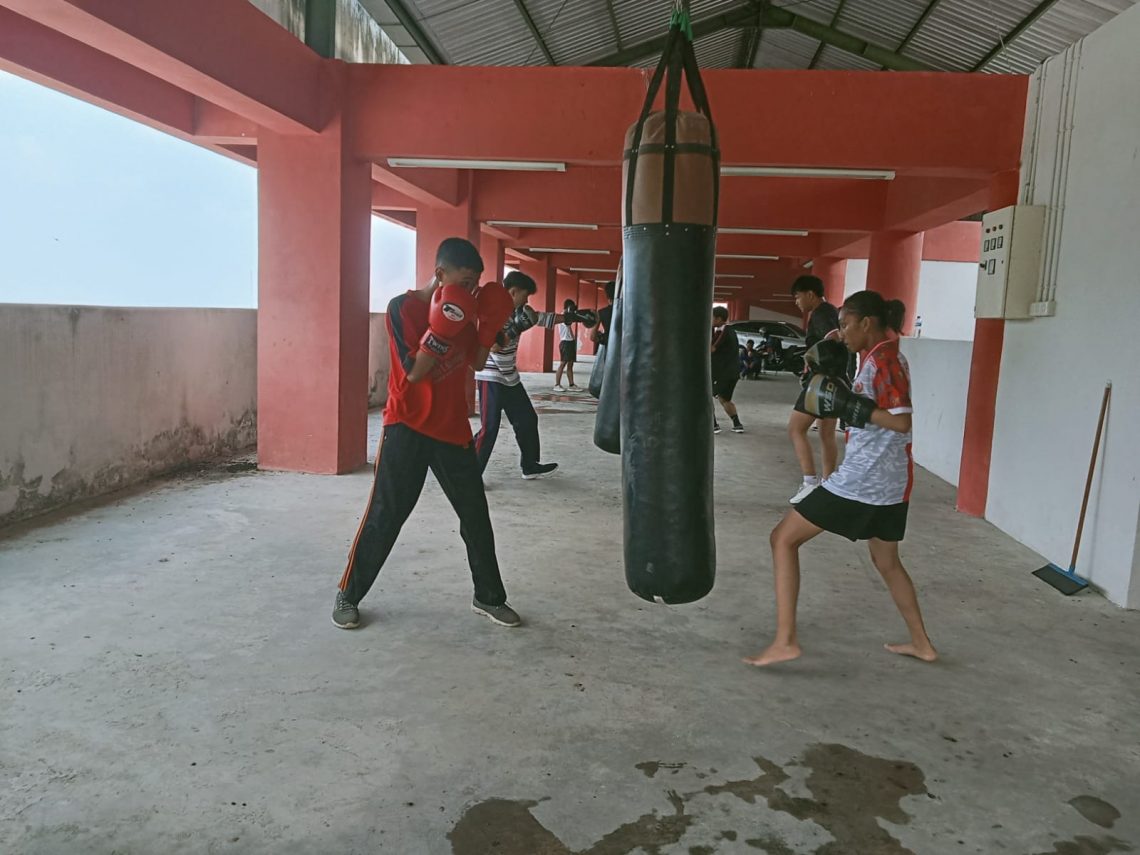Kickboxing Kabupaten Mojokerto Terjunkan Atlet Ikuti 2 Event di 2024 1 Atlet KBI berlatih di Pacet. Foto: dok pribadi