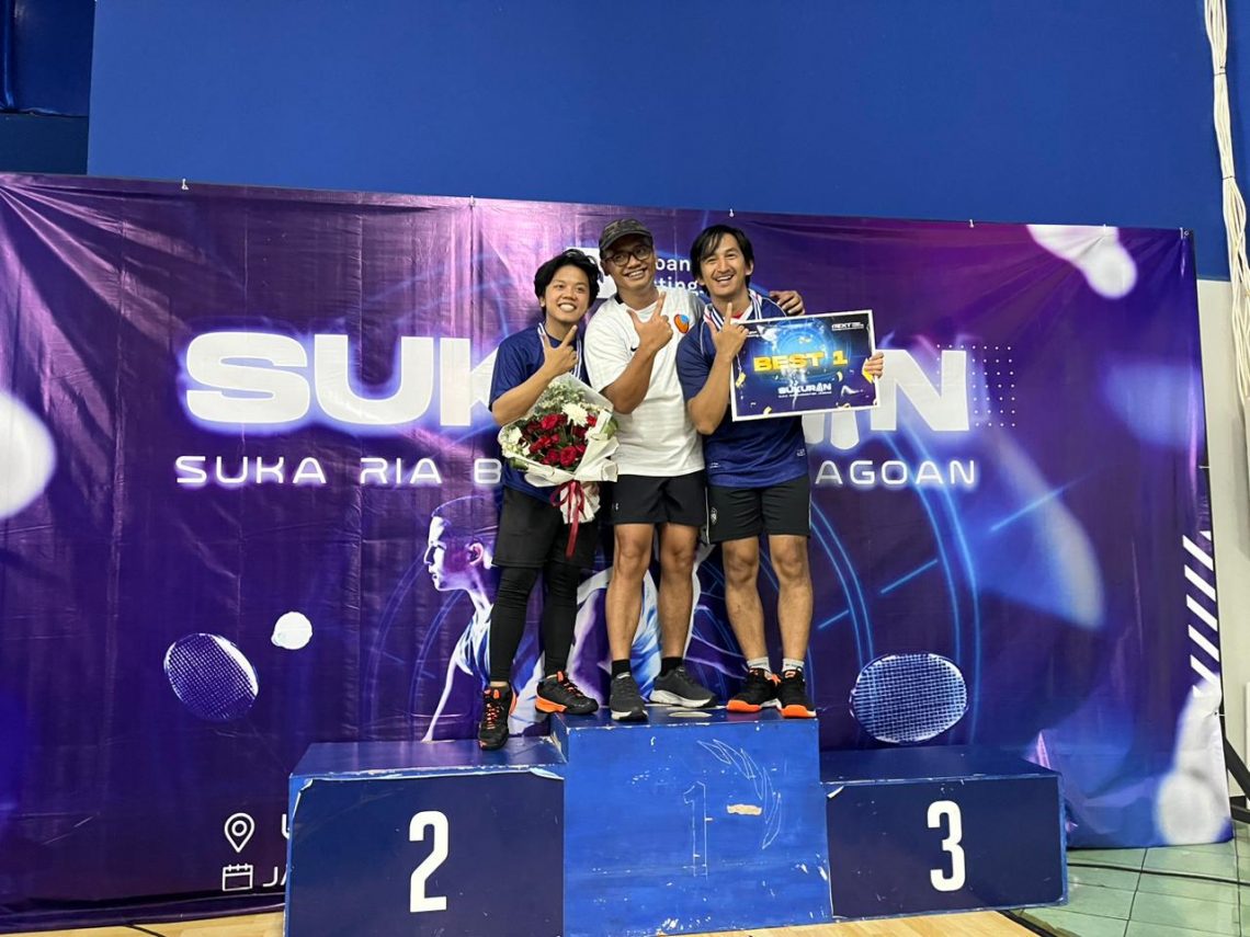 Turnamen SUKURAN Badminton Jagoan Hosting Hasilkan 3 Pemenang 5 turnamen sukuran badminton