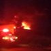 kebakaran gudang dekat exit tol pakis