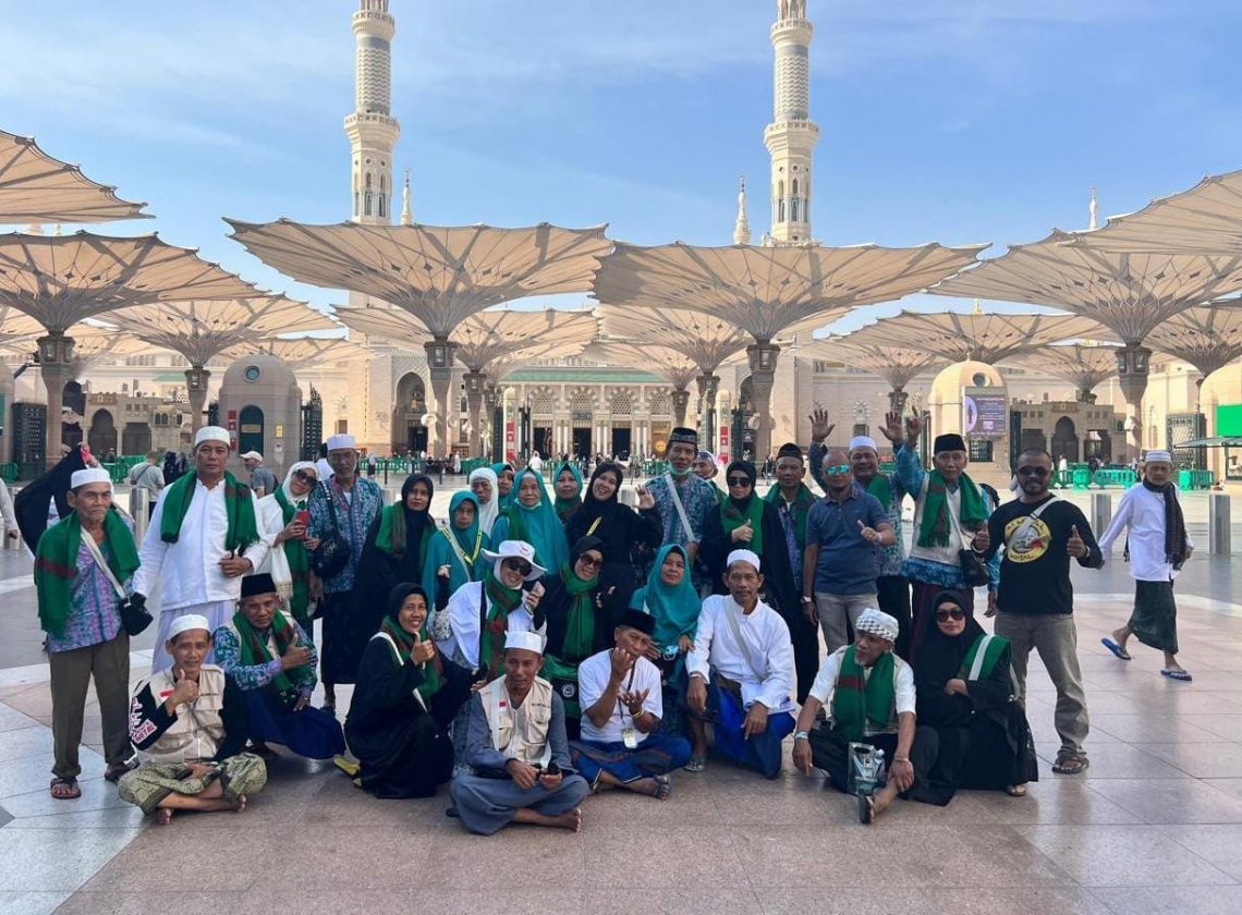 Ilustrasi jemaah haji saat berada di Masjid Nabawi. Foto: Kemenag Kabupaten Mojokerto