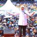 Dampingi Kampanye di Sidoarjo, Khofifah Minta Gibran Ingat Jatim Kalau Menang
