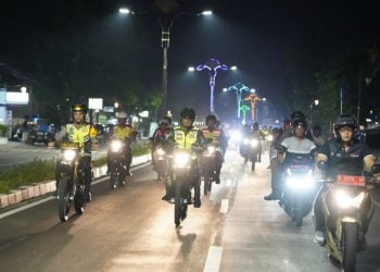 Forkopimda Kota Mojokerto Geber Patroli Sosialisasi Pemilu 2024