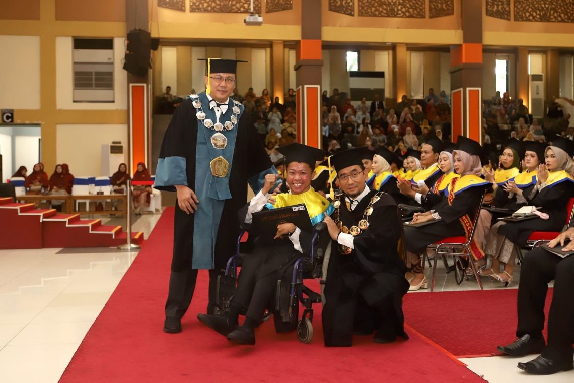 Mahasiswa difabel UB.