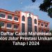 calon mahasiswa baru lolos jalur prestasi