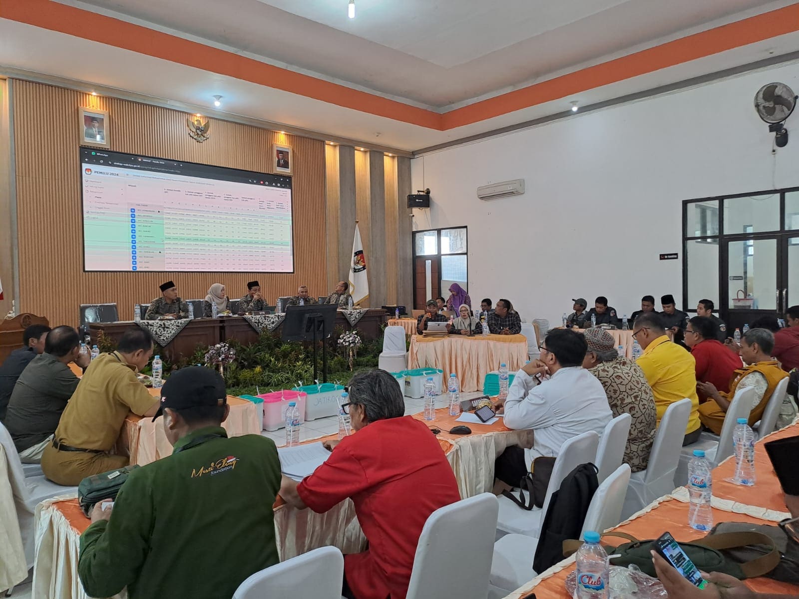 Hari Pertama KPUK Tuban Gelar Rekapitulasi Perolehan Suara, Tujuh Kecamatan Bacakan D Hasil Rekap Kabupaten 2 Rekapitulasi KPUK Tuban.