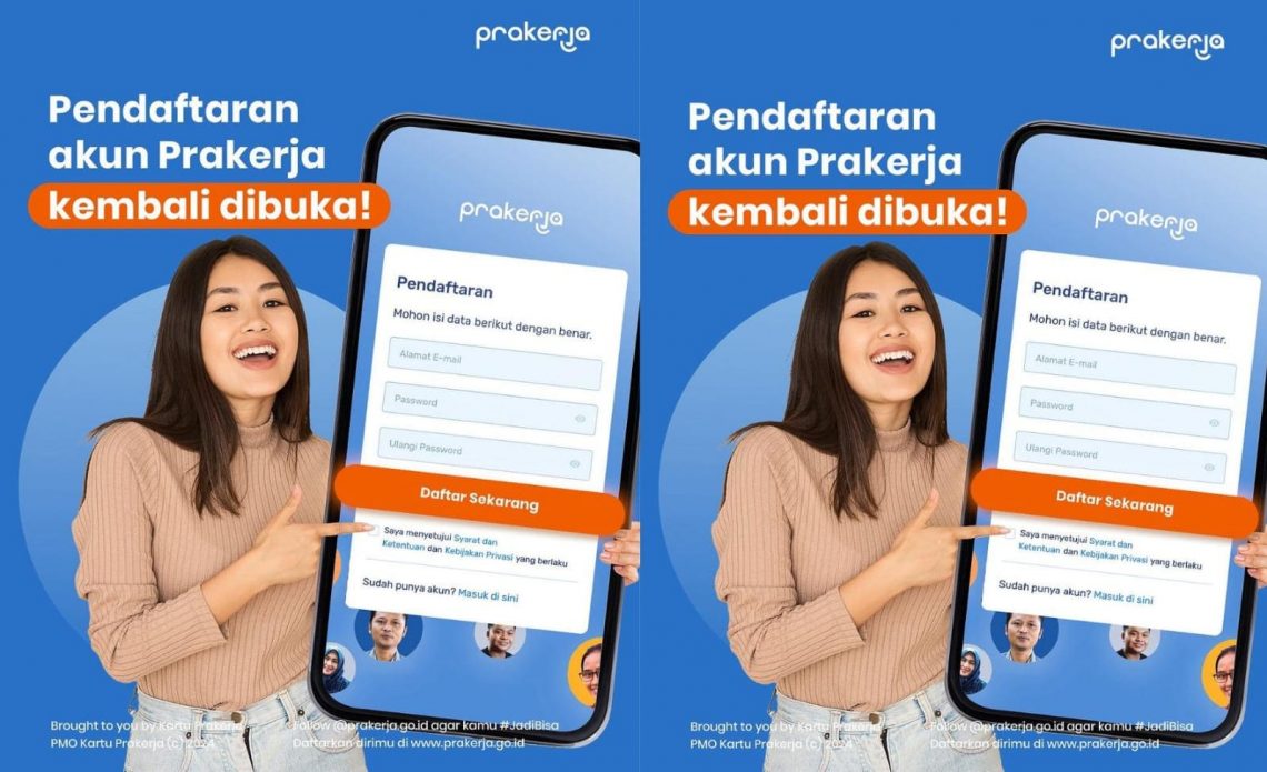 Cara daftar gelombang prakerja 2024.