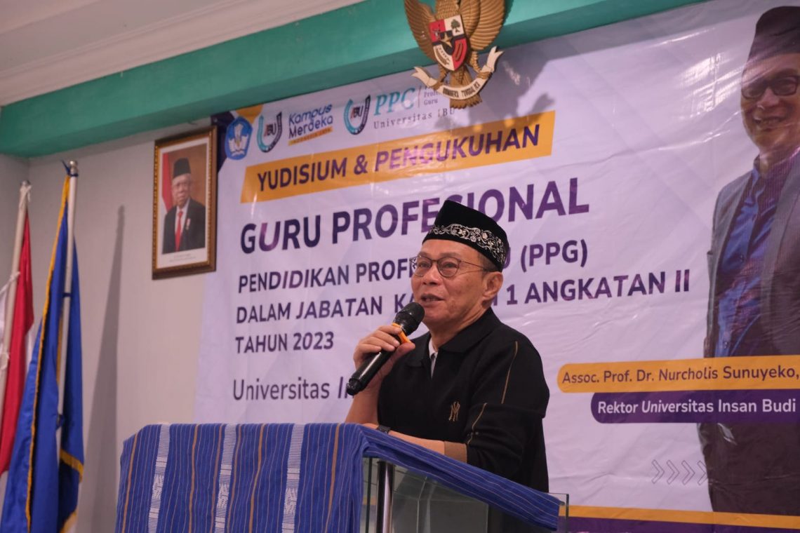 Pengukuhan dan Yudisium PPG Daljab Kategori I Angkatan II Universitas Insan Budi Utomo 1 Nurcholis Sunuyeko