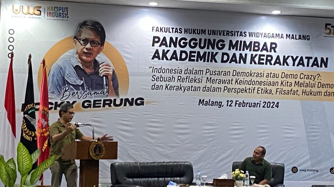 Hadir di Universitas Widyagama, Rocky Gerung Singgung Kebebasan Berpendapat dan Netralitas 5 Universitas Widyagama