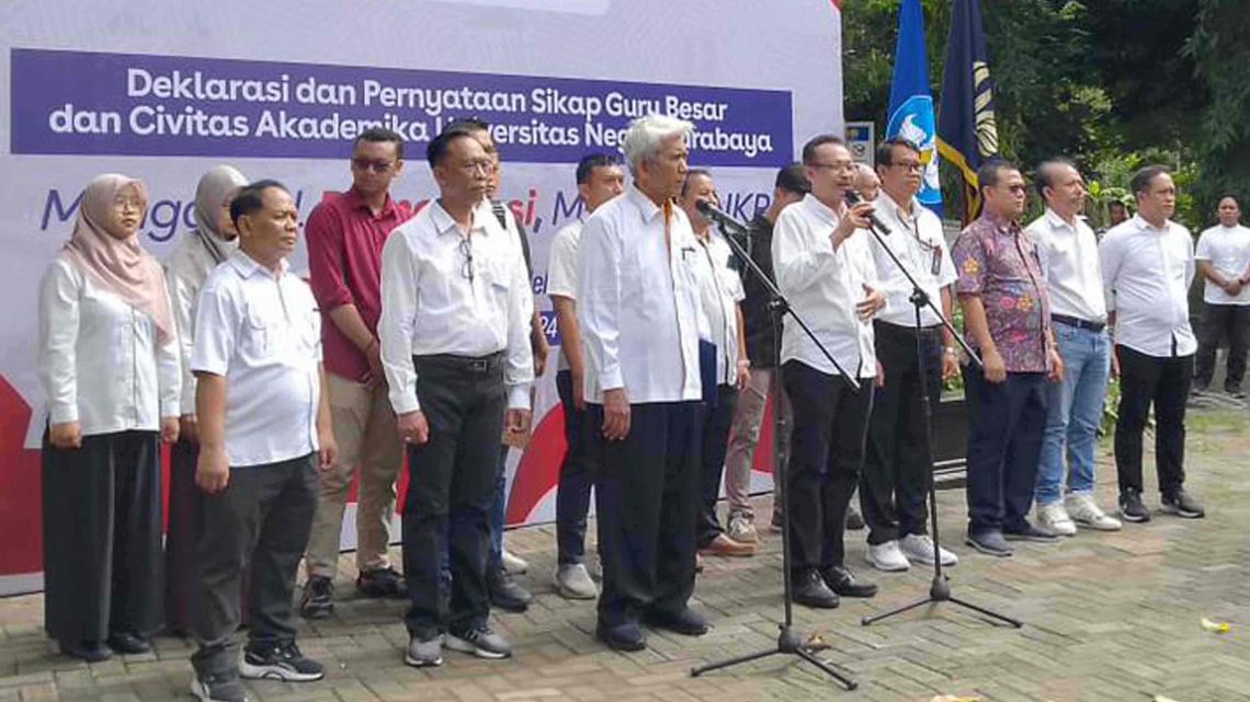 Deklarasi Guru Besar Unesa: Kampus Punya Tanggung Jawab Moral 1 Guru Besar Unesa