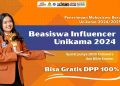 Beasiswa Influencer Unikama 2024, Cuma Buat Konten Bisa Gratis DPP 100 Persen! 3 beasiswa influencer unikama