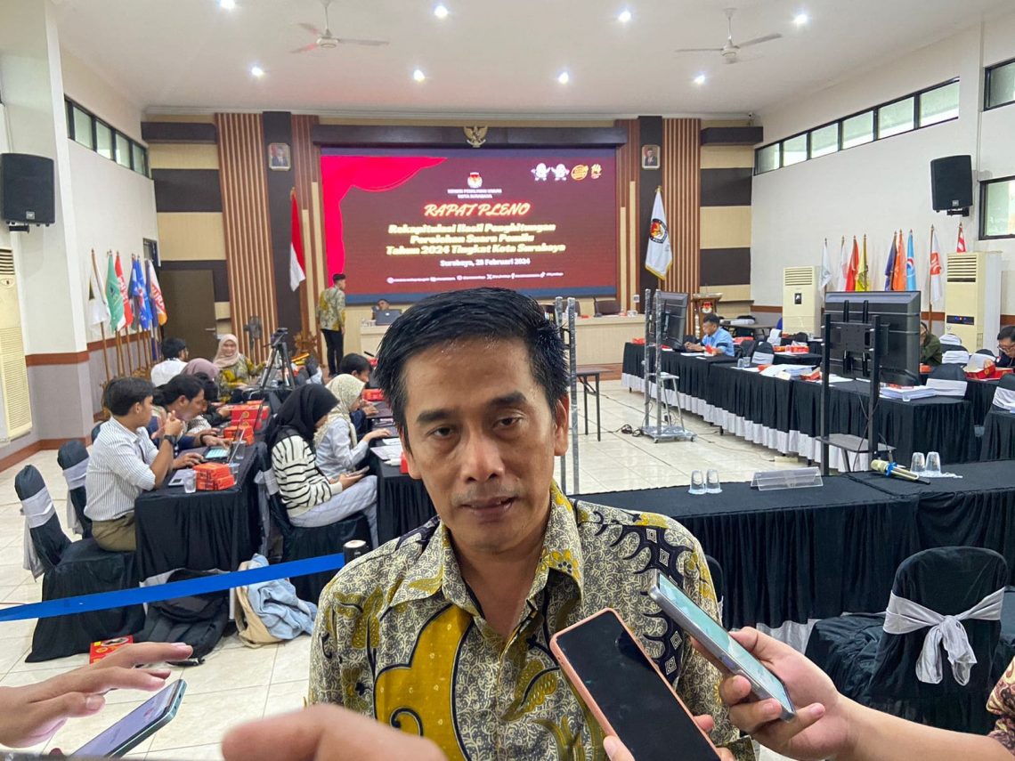 Rekapitulasi Suara Tingkat Kota Surabaya Molor, KPU Minta Tambahan 2 Hari ke Bawaslu 1 Rekapitulasi suara.
