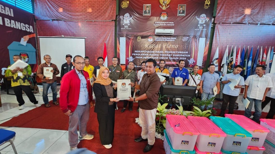 Hasil Rekap! Berikut Caleg dengan Torehan Suara Terbanyak di Kabupaten Mojokerto 1 Suara terbanyak.