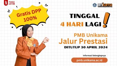 PMB Unikama Jalur Prestasi Tinggal 4 Hari Lagi