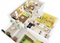 Desain rumah sederhana 3 kamar di kampung.