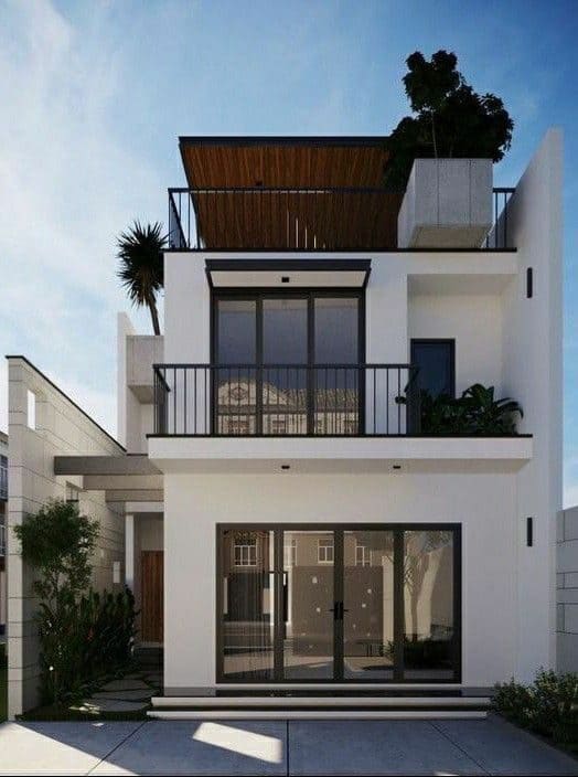 7 Desain Rumah 3 Lantai dengan Rooftop, Vibes Hunian Anak Muda yang Nyaman Jadi Lokasi Favorit untuk Bersantai 5 Desain rumah 3 lantai dengan rooftop terbaru 2024.