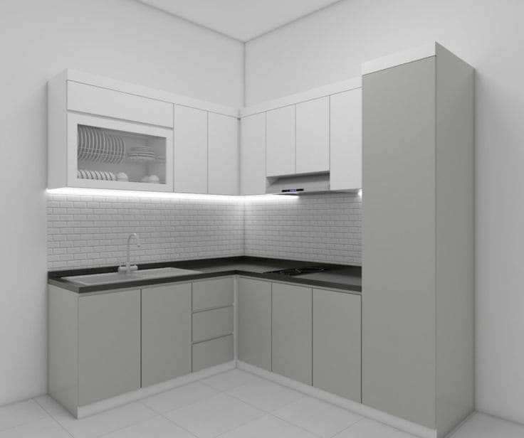 Dapur minimalis 3x3 terbaik.