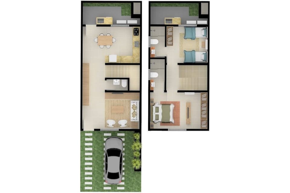 Inspirasi 5 Desain Rumah 6x10 Memanjang Tipe Minimalis Modern: Cocok Banget Jadi Hunian Kaum Milenial! 2 Rekomendasi desain rumah 6x10 memanjang 2024.