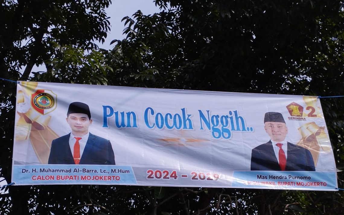 Muncul Banner Al Barra dengan Kader Gerindra, Begini Respons Wakil Bupati Mojokerto 1 Al Barra.
