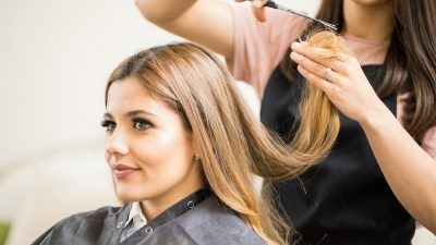 Potongan rambut wanita.