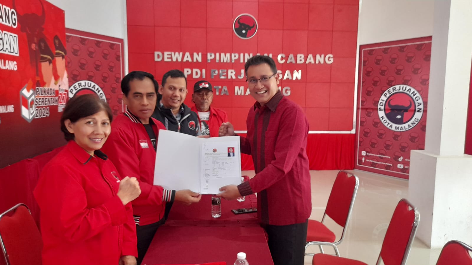 PDI Perjuangan Partai Politik Paling Diminati Para Tokoh di Pilkada Kota Malang 2024 2 PDIP 1