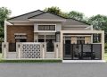 Contoh pagar tembok rumah minimalis murah.