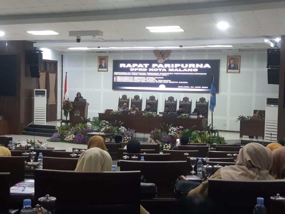 Kritisi Capaian, 6 Fraksi DPRD Kota Malang Setujui Ranperda Pertanggungjawaban APBD 2023 1 DPRD Kota Malang.