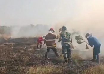 Lahan Kilang Minyak Pertamina Tuban Terbakar