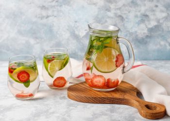 Infused water.
