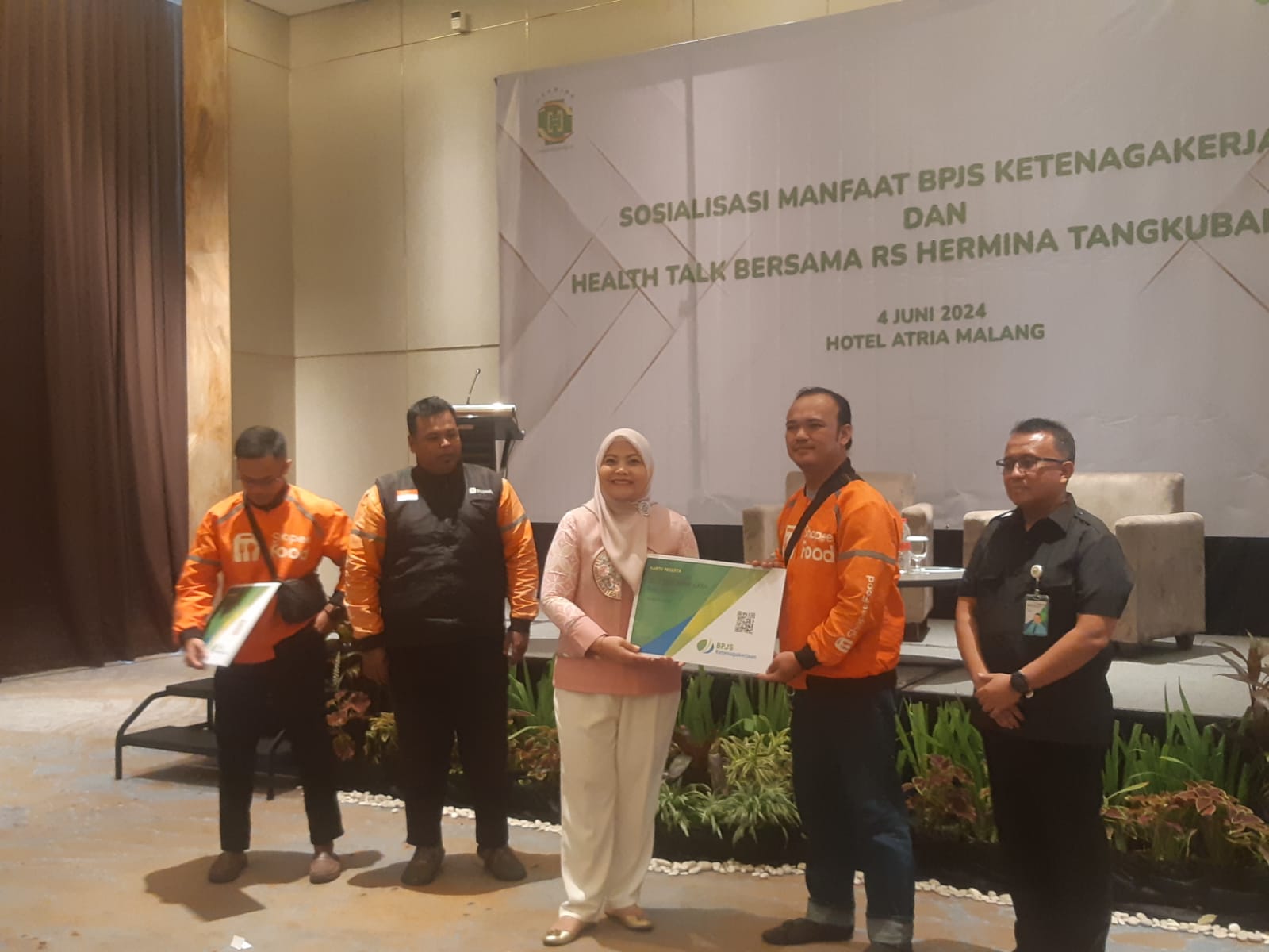 Dorong Universal Coverage, BPJS Ketenagakerjaan Malang-RS Hermina Gelar Sosialisasi Manfaat Jamsostek 2 PJS Malang 1