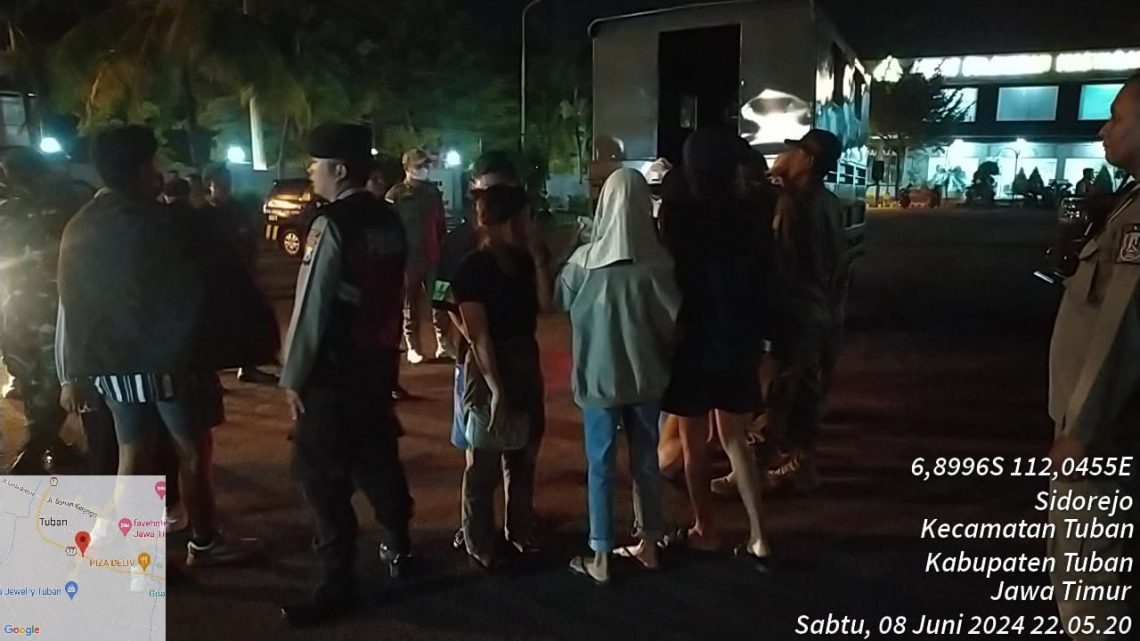 Lima Pasangan Sedang Ngamar di Tuban Digaruk Petugas Razia Gabungan 1 Lima Pasang