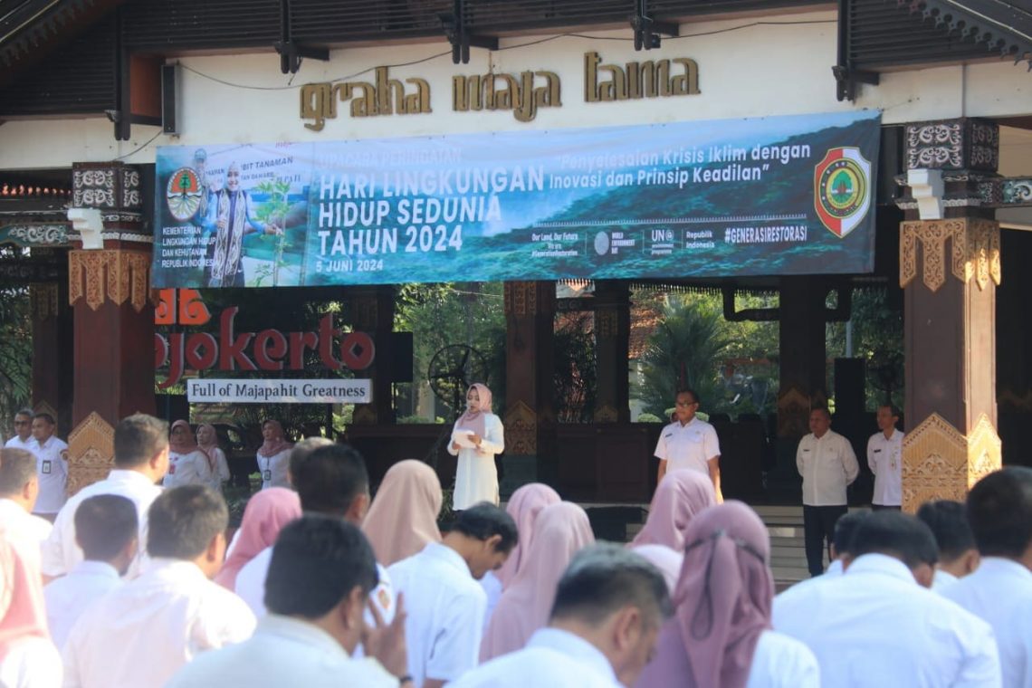 Hari Lingkungan Hidup Sedunia 2024, Bupati Mojokerto Beber Triple Planetary Crisis 1 Hari Lingkungan Hidup.
