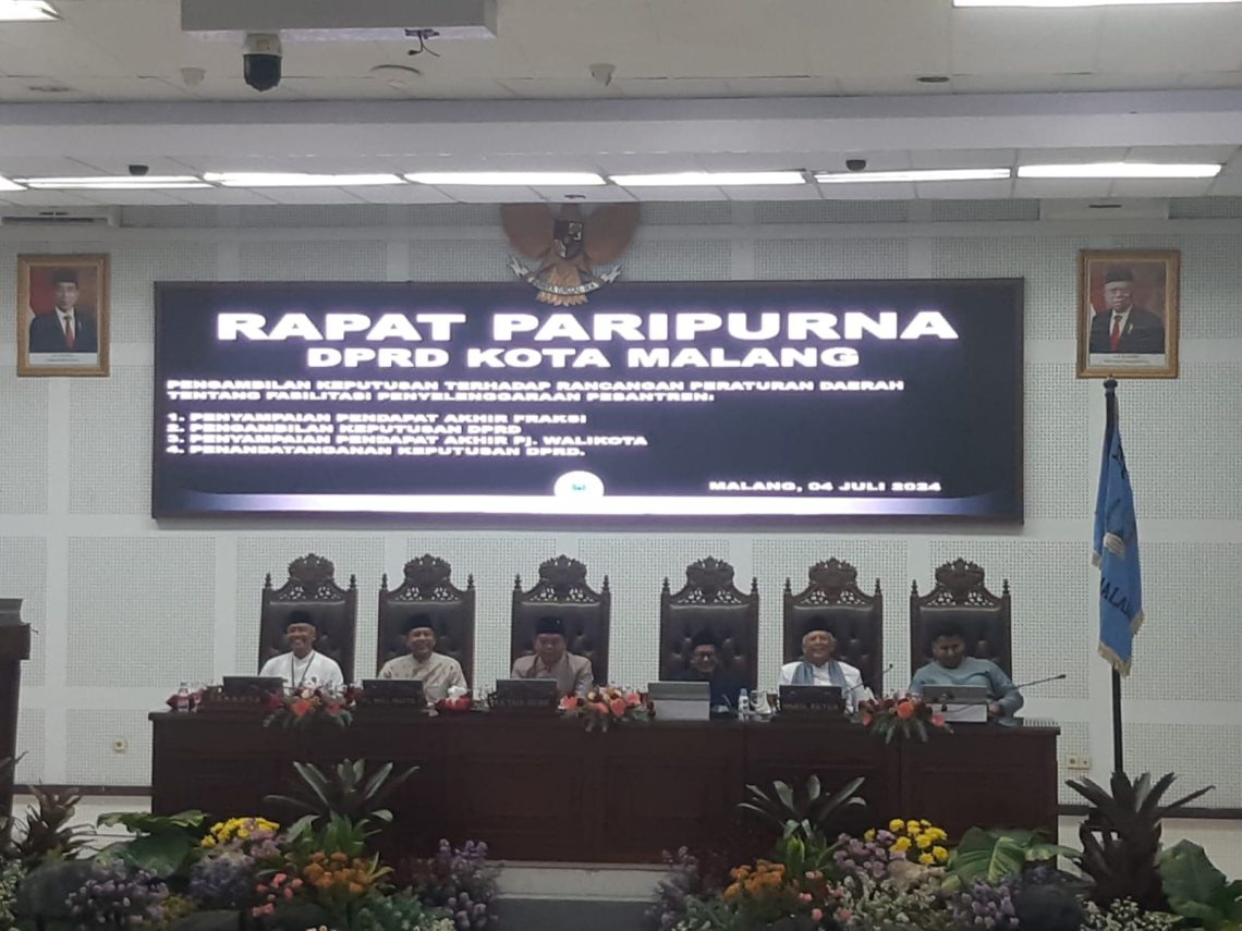 Resmi! DPRD Kota Malang Sahkan Aspirasi Masyarakat soal Perda Pesantren 1 Perda Pesantren.