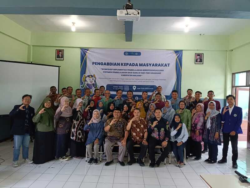 Pengabdian Masyarakat, Dosen dan LPPM UM Beri Pelatihan Pembelajaran Berdiferensiasi pada Guru SMK PGRI Singosari 1 LPPM UM.