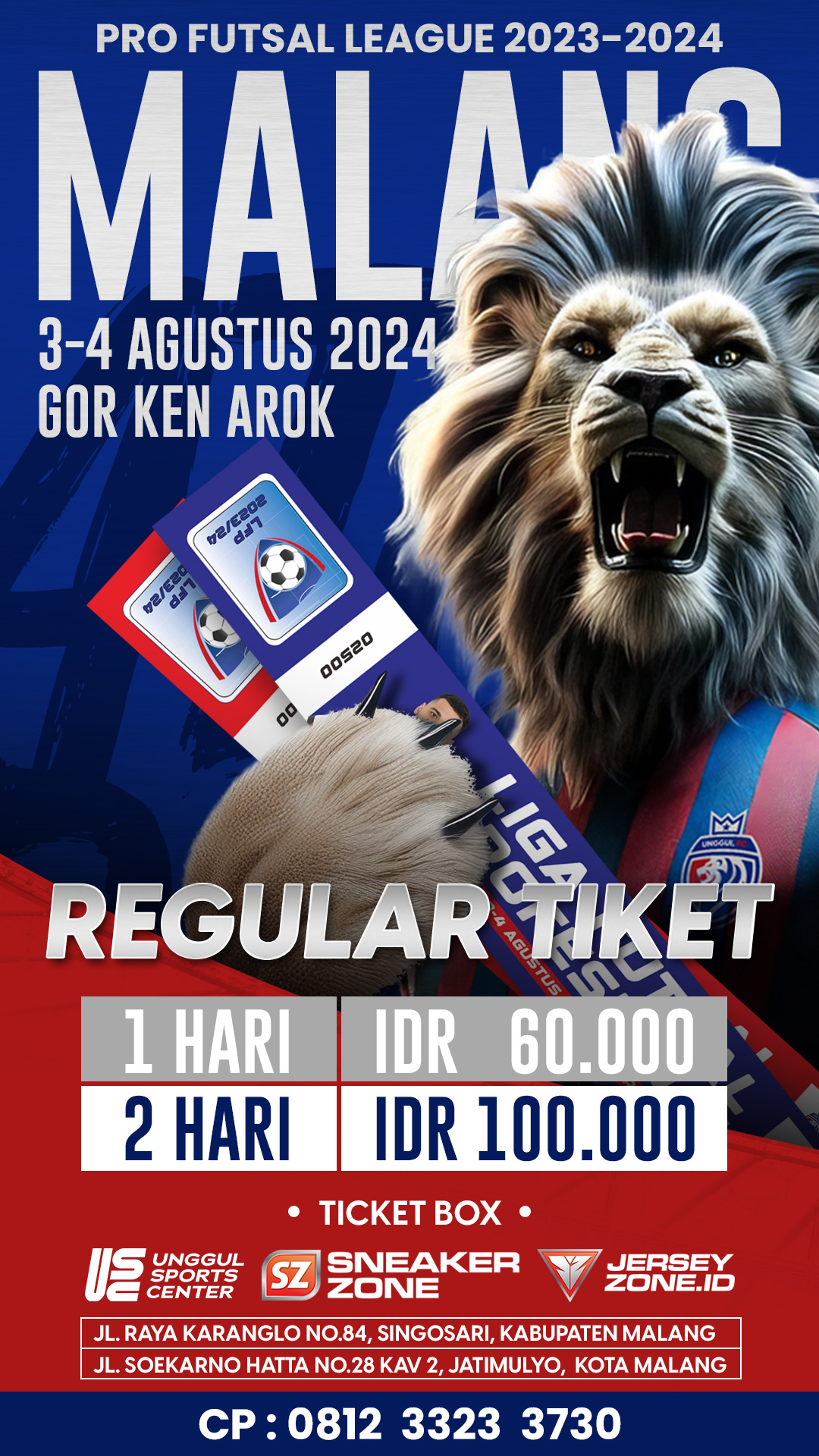 Tiket Superfans Laga Kandang Unggul FC Malang