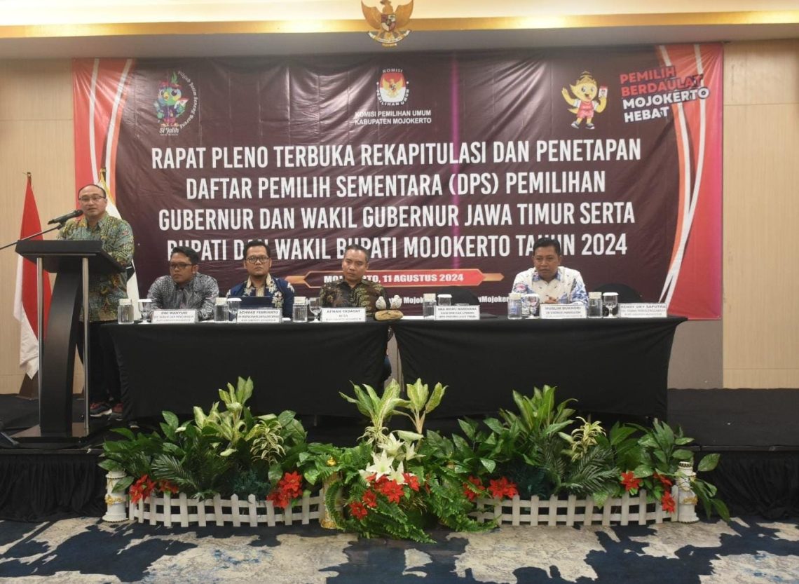 Proses Coklit Rampung, Begini Sebaran DPS Hasil Pleno KPU Kabupaten Mojokerto 1 KPU Kabupaten Mojokerto.