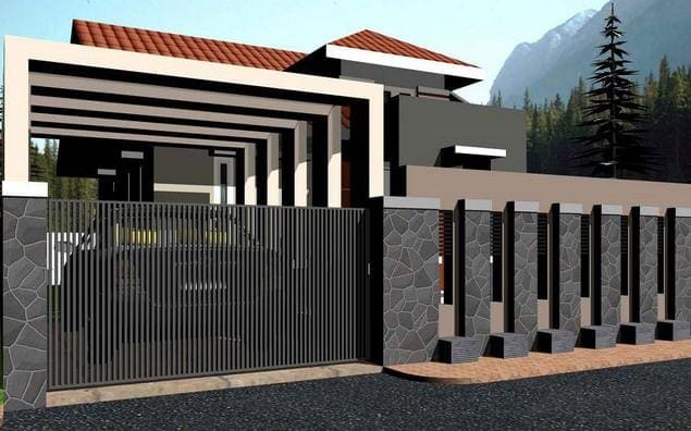 Gerbang rumah minimalis terbaik.