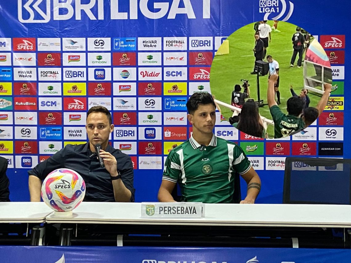 Rugikan Tim, Pelatih Persebaya Geram Pengecekan VAR oleh Wasit Sangat Lama Lawan PSS Sleman 1 Pelatih Persebaya.
