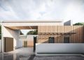 Gerbang rumah minimalis.