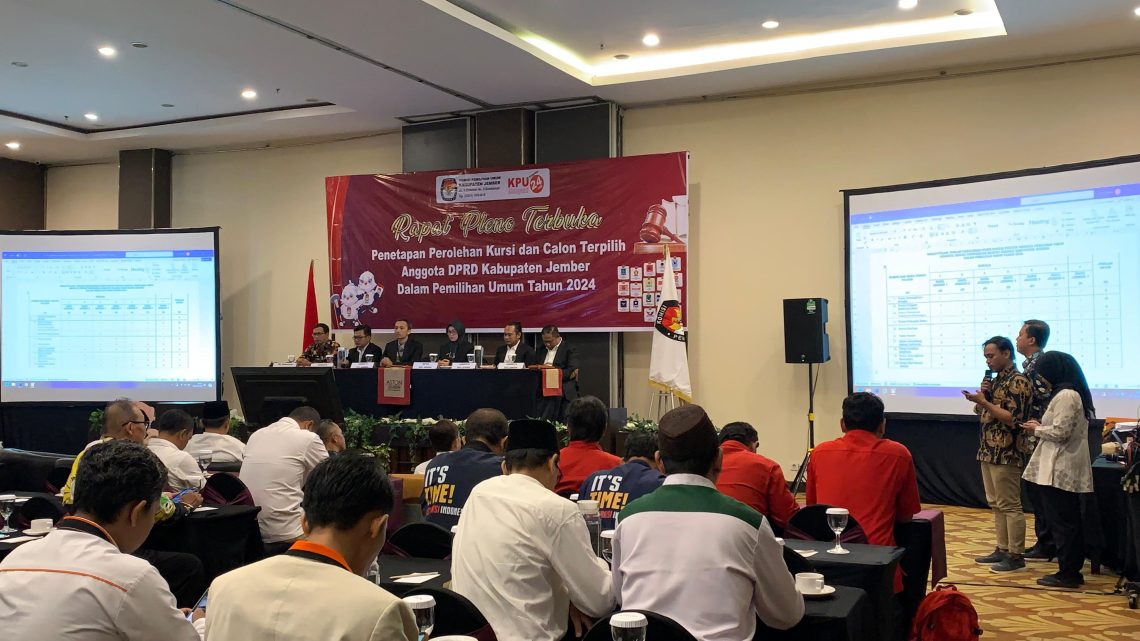 Daftar Parpol di Legislatif Berdasarkan Penetapan Anggota DPRD Kabupaten Jember 1 KPU Jatim