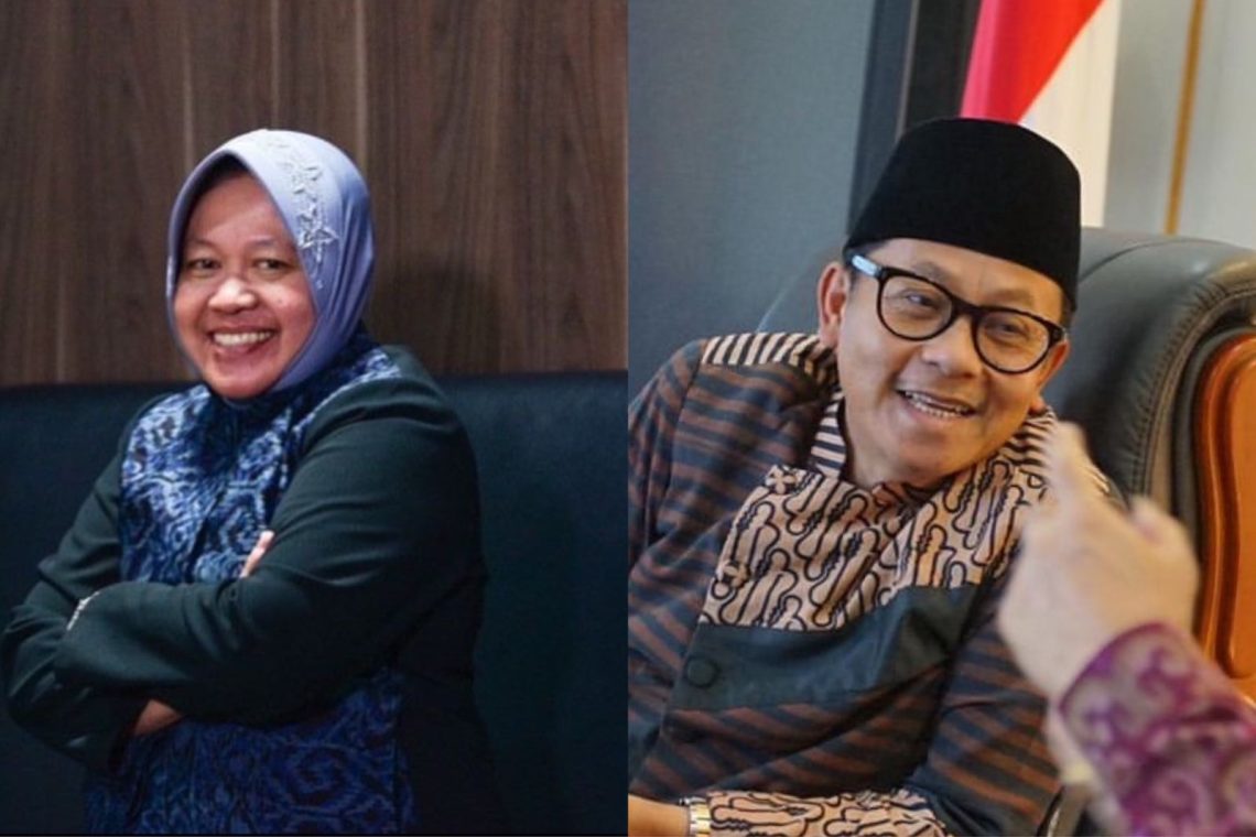 Sutiaji Bakal Dampingi Risma Lawan Khofifah-Emil di Pilgub Jatim 2024 1 Risma - Sutiaji
