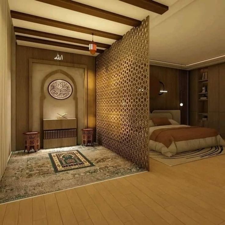 5 Inspirasi Desain Unik Mushola Rumah Minimalis Kece untuk Keluarga Muda, Makin Betah! 2 Mushola rumah minimalis 2024.