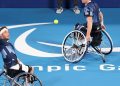 Paralimpiade tenis kursi roda.