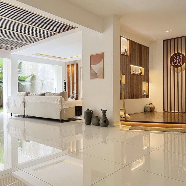 5 Inspirasi Desain Unik Mushola Rumah Minimalis Kece untuk Keluarga Muda, Makin Betah! 3 Mushola rumah minimalis terbaik.